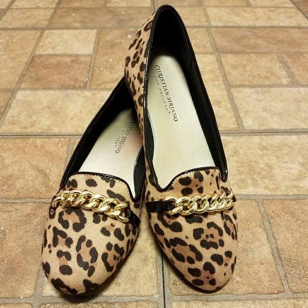 Christian Siriano Cheetah Print Loafers Flats
